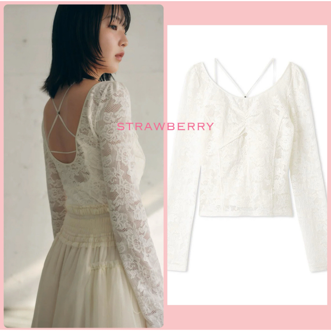 SNIDEL - snidel chacott レース柄編みプルオーバー 25ssの通販 by