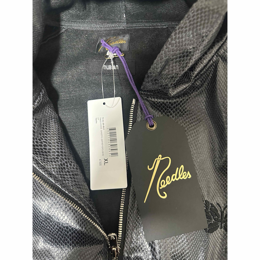 Needles - needles nubian 別注 トラックフーディ レザー BADHOP XLの