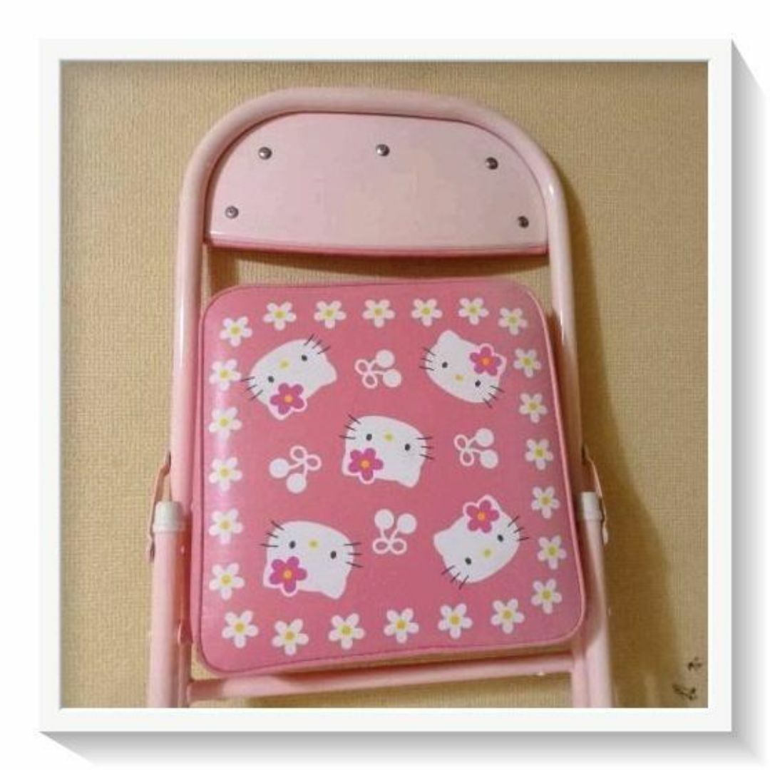 サンリオ - 希少 平成レトロ カオハナキティ 折りたたみ椅子 2002 当時