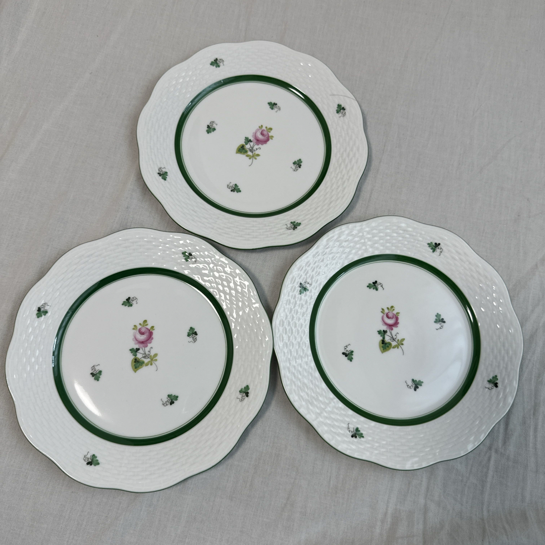 Herend - ヘレンドウィーン 薔薇 プレート3枚の通販 by カピパラさん's