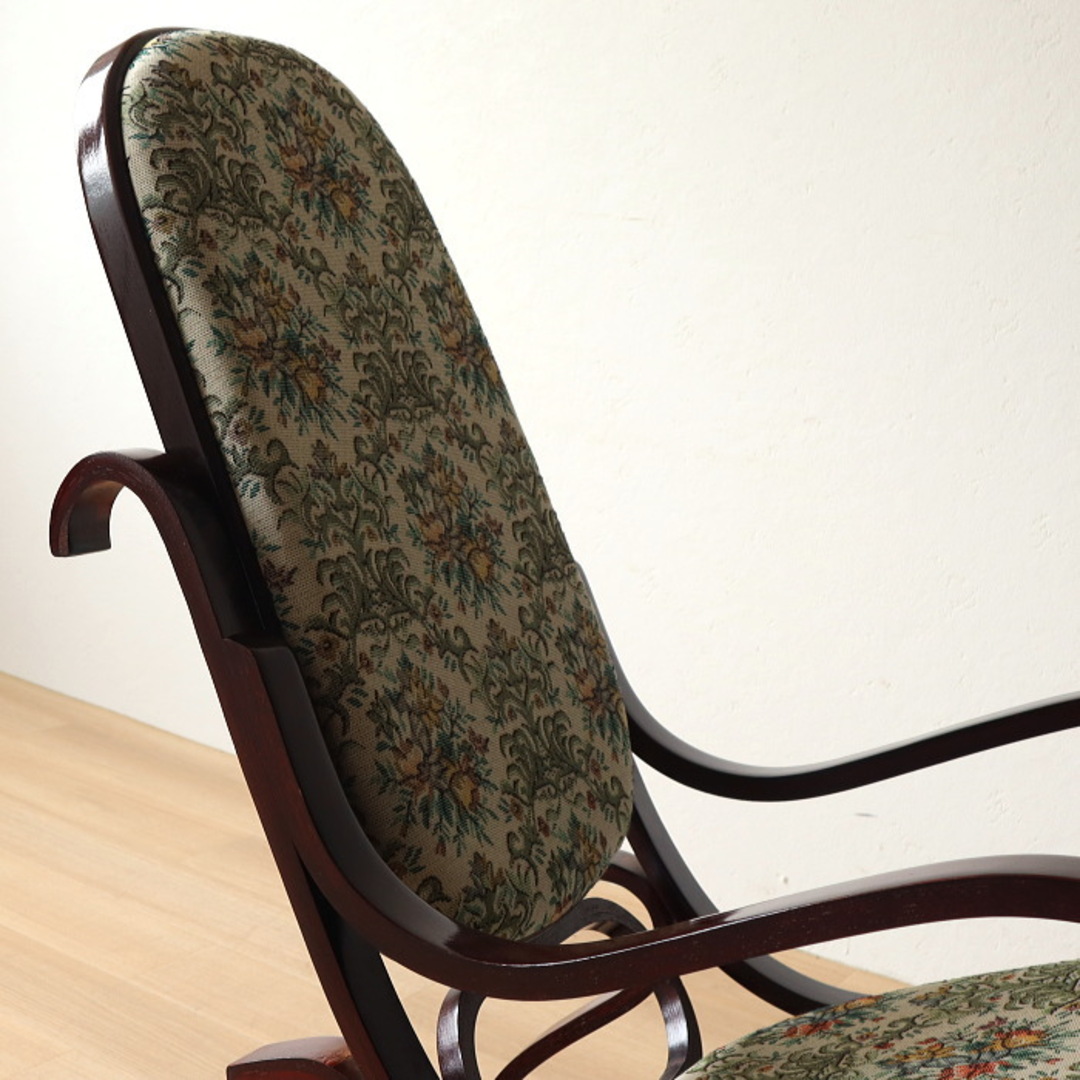 アンティーク 昭和レトロ ロッキングチェア 古家具 ゴブラン織り