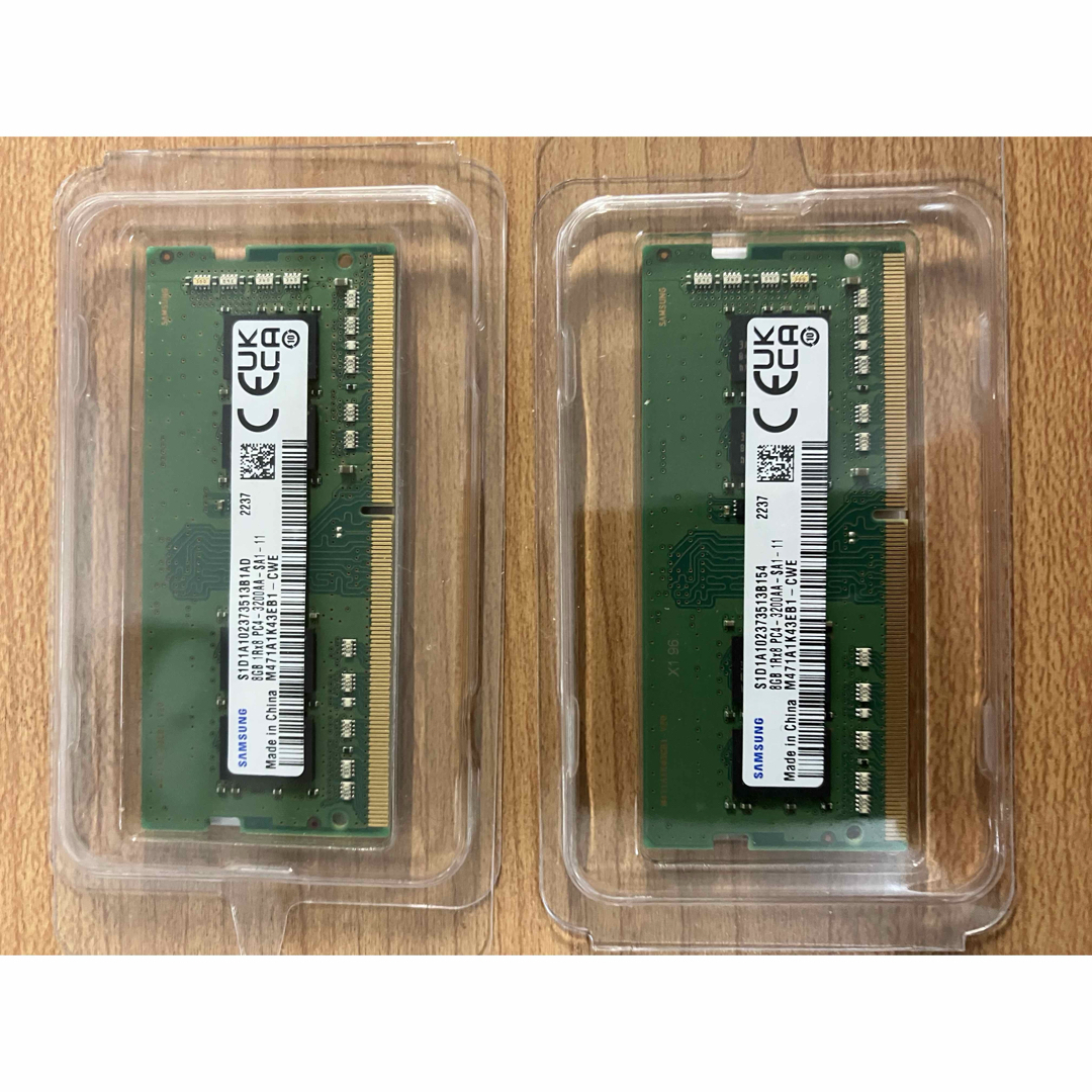 SAMSUNG - SAMSUNG DDR4 PC4-25600 8GBx2 ノートPC用メモリの通販 by