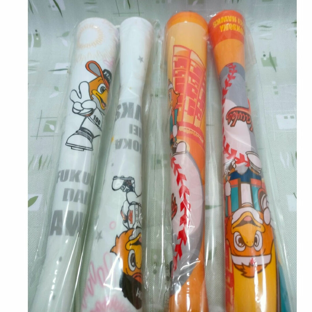 福岡ダイエーホークス メガホン4本(オレンジ2本、白2本) 未開封・未