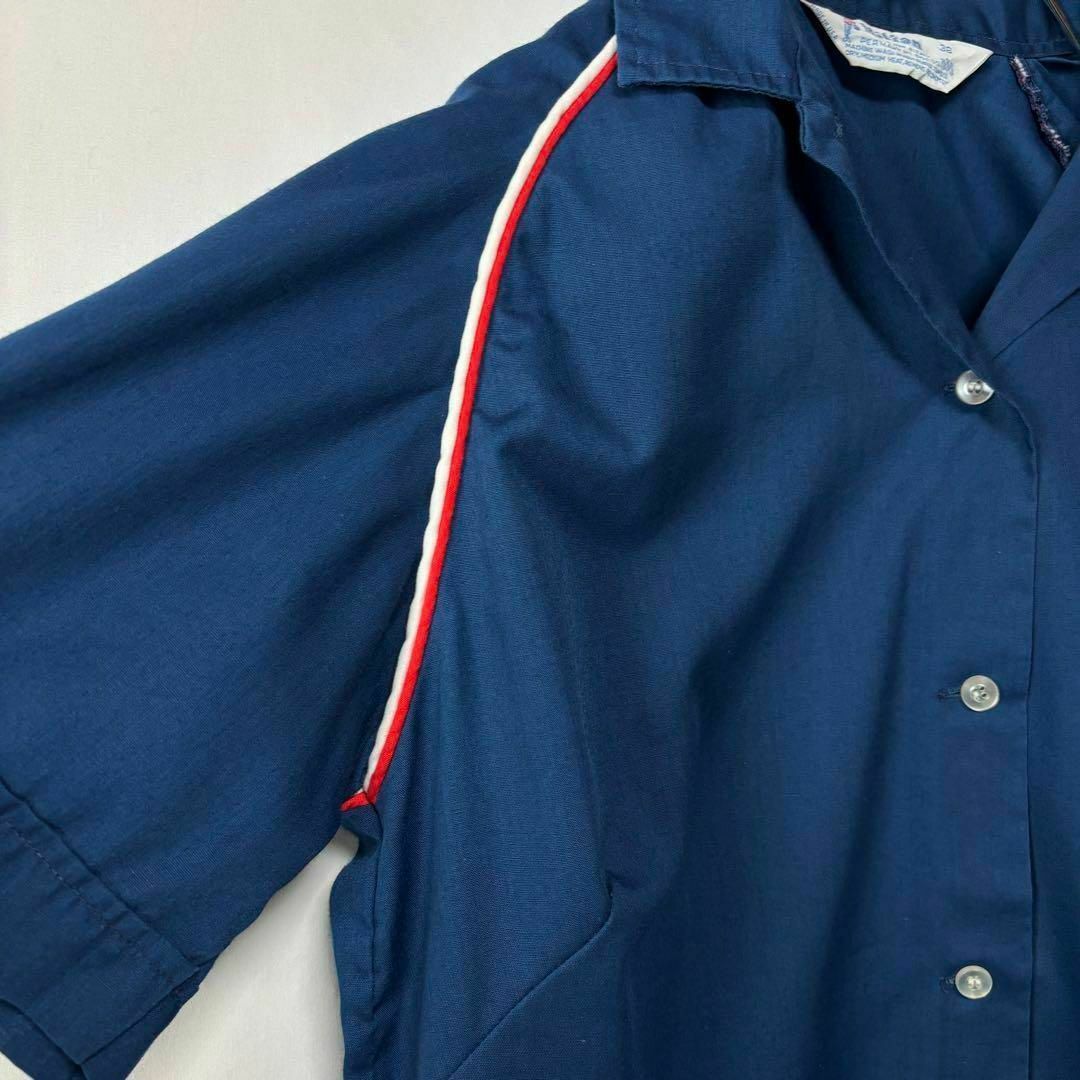 USA製 ヒルトン ボーリングシャツ サイズ38 半袖シャツ ブルー