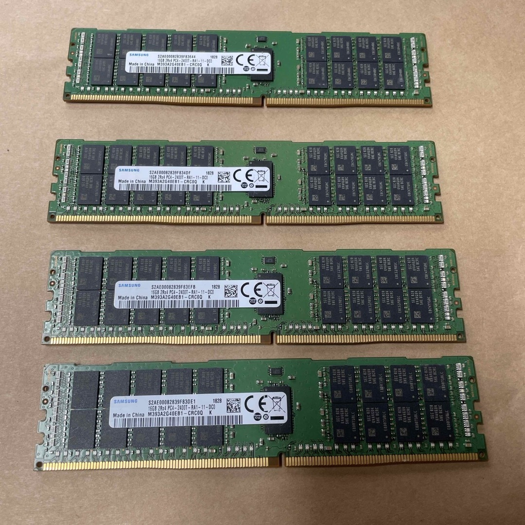 SAMSUNG - SAMSUNG 16GB 2r4 2400 4枚の通販 by パパさん's shop