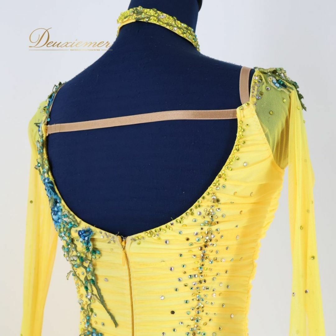 日本製 社交ダンス衣装】イエロー in the MOOD インザムード