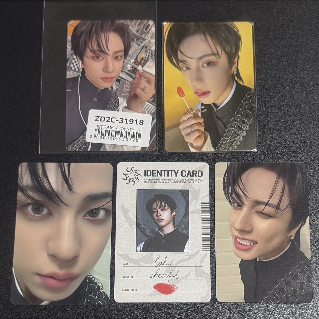 &TEAM - &TEAM Go in Blind 月狼 トレカ5枚セット TAKI タキの通販 by