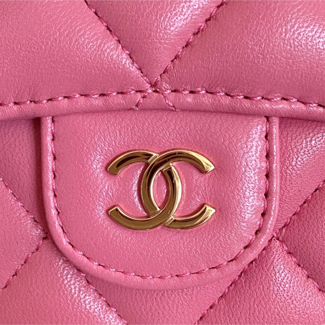 CHANEL - シャネル iPhoneケース マトラッセ ピンク iPhone12 PROの