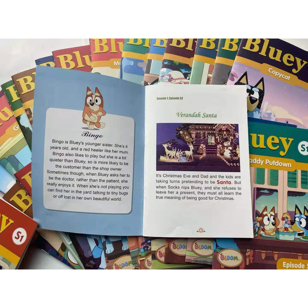 ブルーイ 台本版英語絵本 Bluey 音源付 動画付 マイヤペン対応