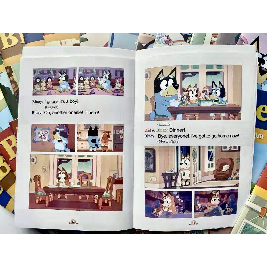 ブルーイ 台本版英語絵本 Bluey 音源付 動画付 マイヤペン対応