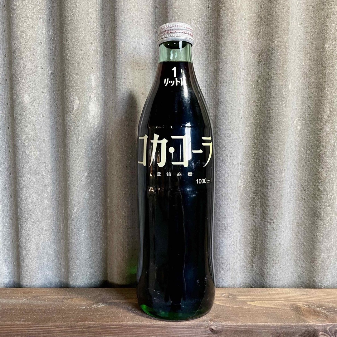 コカ・コーラ - コカ・コーラ 1L 瓶 未開封 インテリア ビンテージ