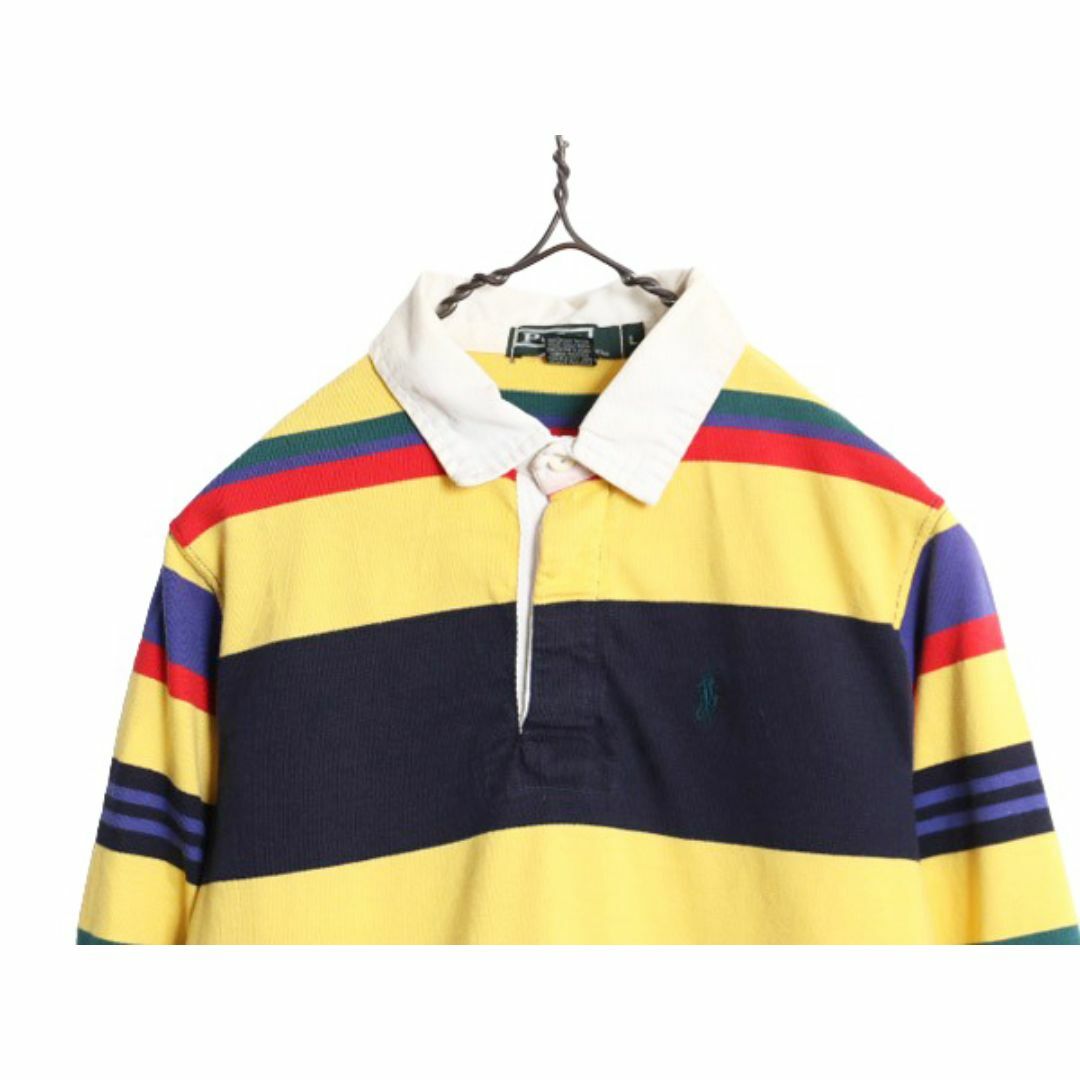 Ralph Lauren - 90s USA製 ポロ ラルフローレン ボーダー 長袖 ラガー