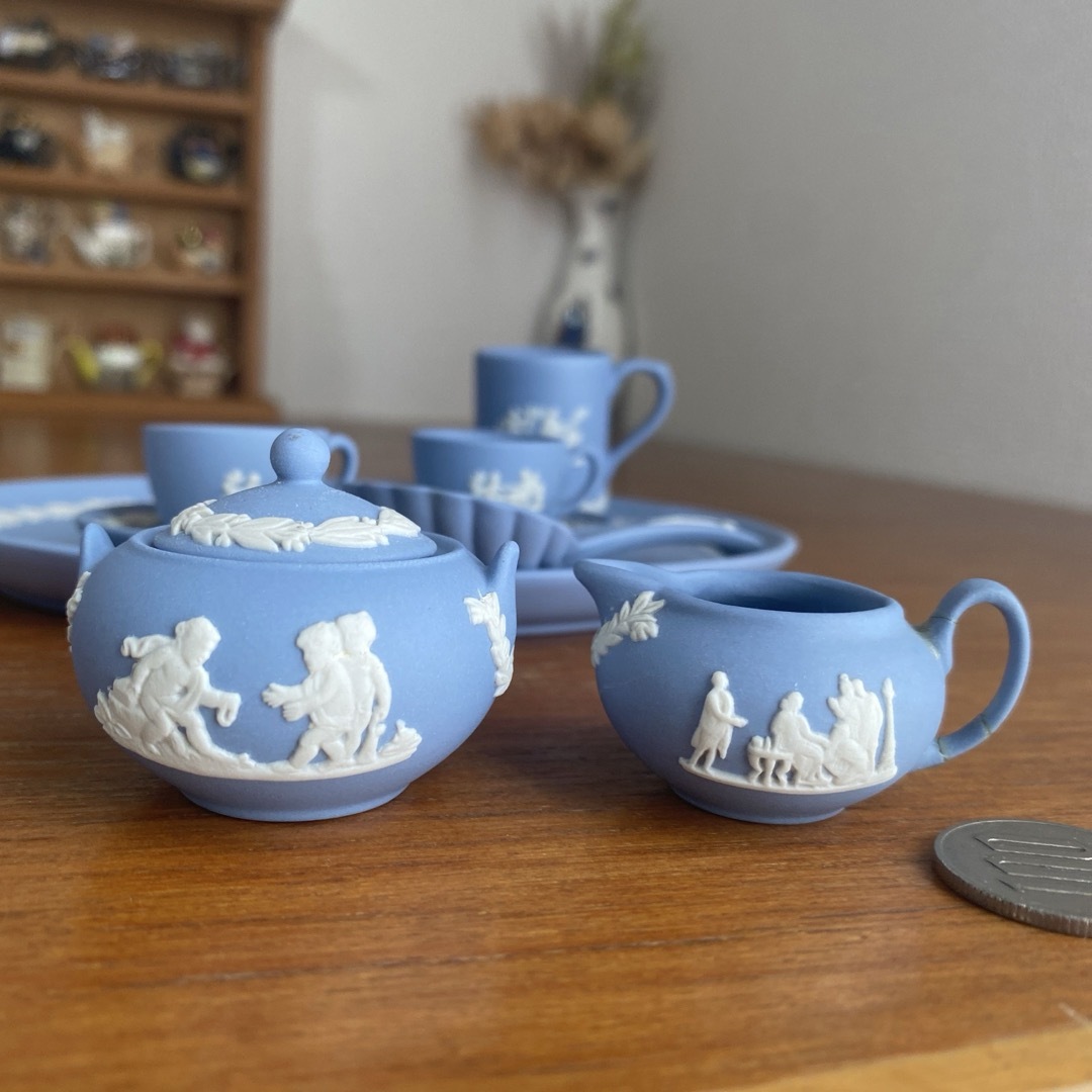 ウェッジウッド ジャスパー ブルー ミニチュア セット 【公式通販】