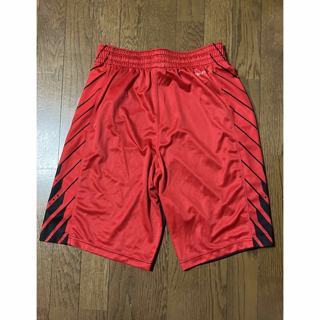 Nike バスケパンツ バスパン 赤黒 メンズLの通販 by pinkclover's shop