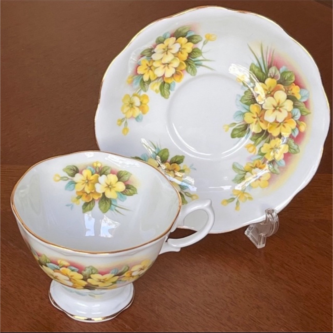 英国ビンテージ】ロイヤルアルバート☆プリムローズ☆C/S