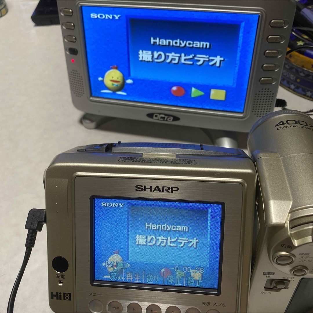 SHARP - 動作品 SHARP VideoHi8 ビデオカメラ VL-EH500 ③の通販 by