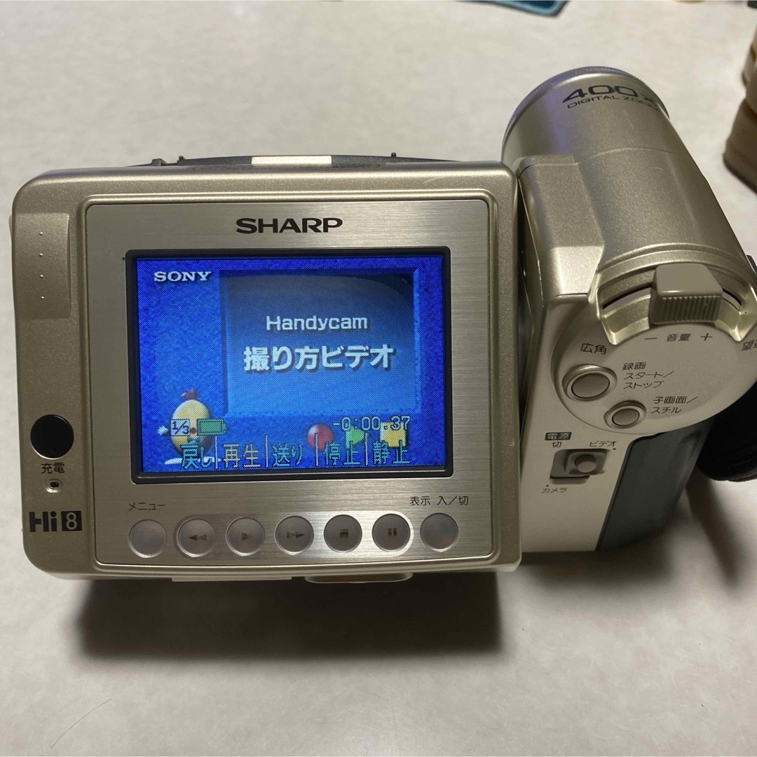 SHARP - 動作品 SHARP VideoHi8 ビデオカメラ VL-EH500 ③の通販 by