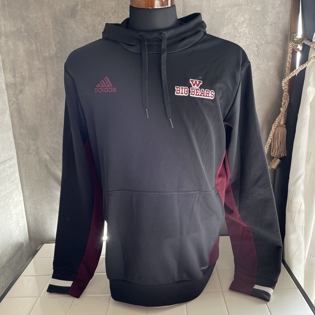 adidas × 早稲田ビッグベアーズ 早稲田大学米式蹴球部パーカー Lサイズ