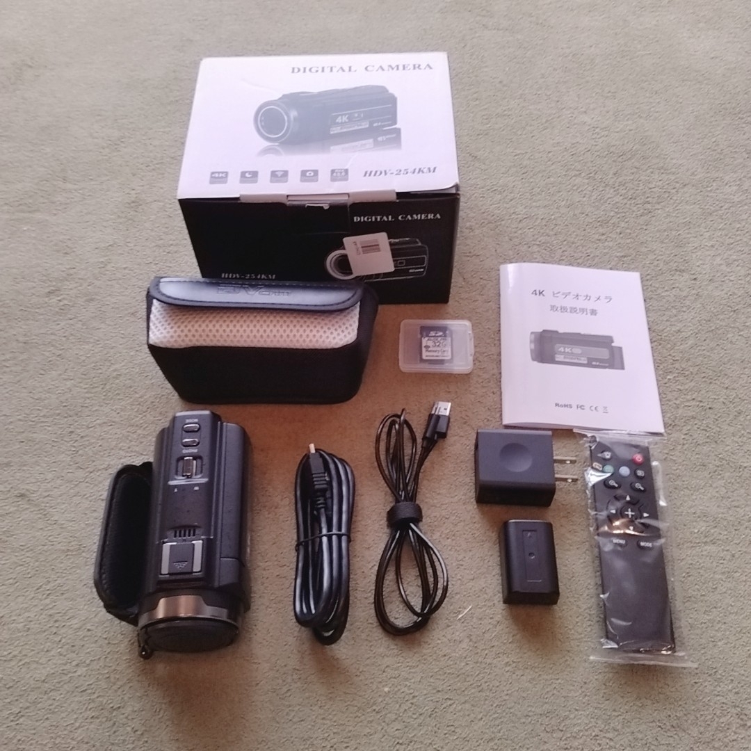 デジタルカメラ HDV-254KM 4K WiFi機能の通販 by しろくま's shop｜ラクマ