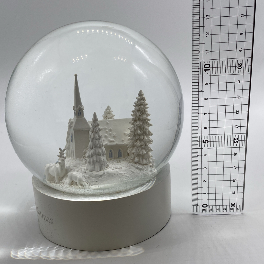 WEDGWOOD - 箱付き ウェッジウッド スノードーム ホワイト クリスマス