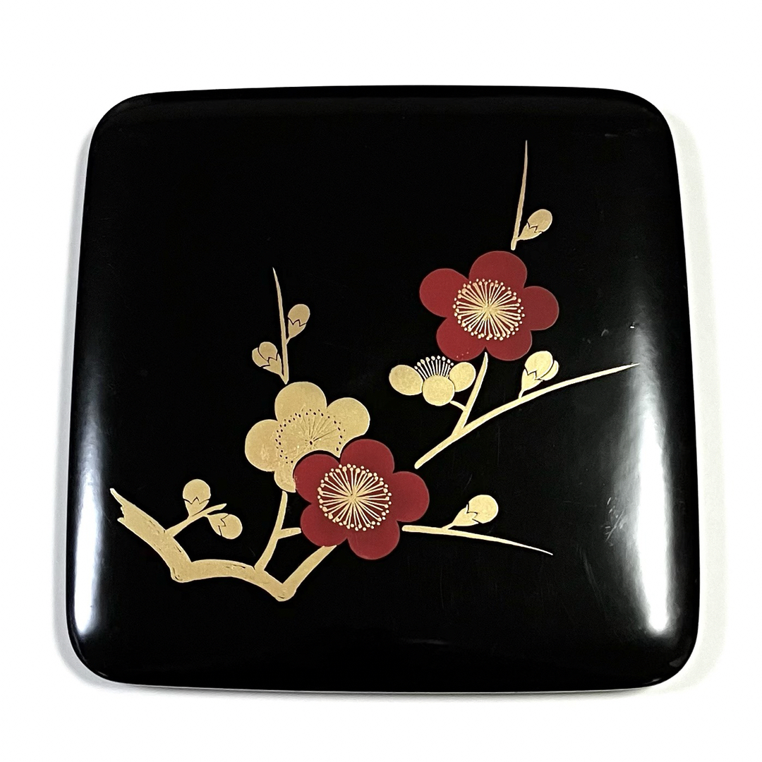 漆器 会津塗 三段 重箱 枝梅 雅匠 黒の通販 by k-mix's shop｜ラクマ