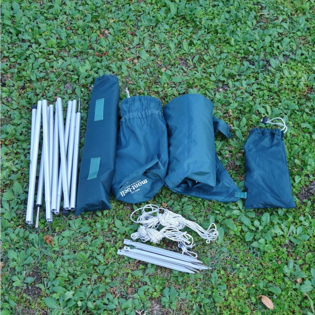 美品 モンベル mont bell Mini Tarp HX ポール セット ミニタープ