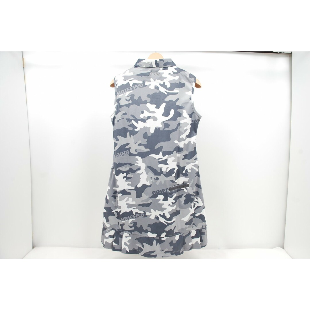 美品ブリーフィングゴルフワンピース迷彩ノンスリーブM