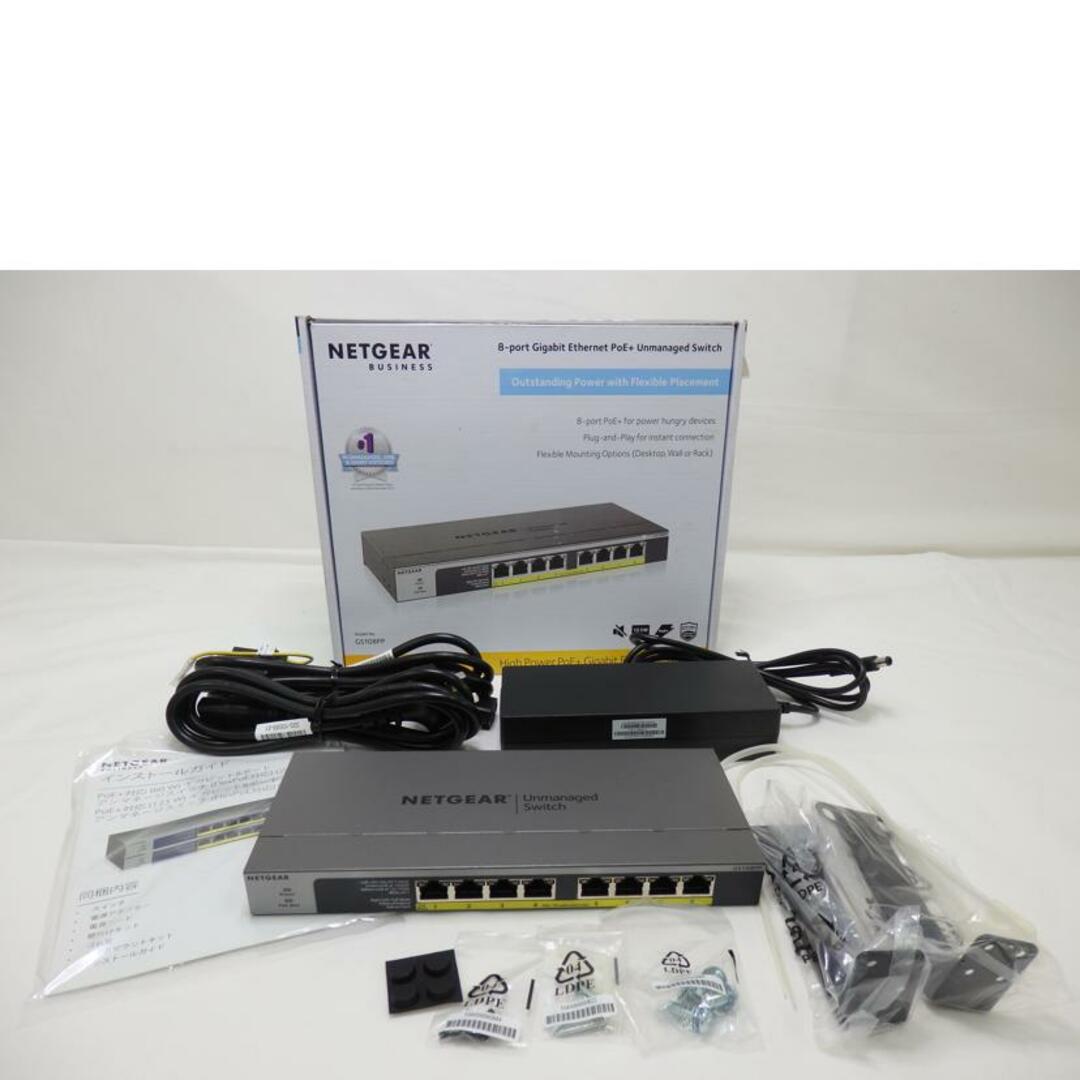 NETGEAR ネットギア/ネットワークハブ/GS108PP-100AJS/76C132DE00673/B