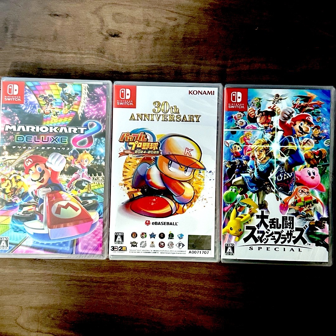 Nintendo Switch ソフト3本 新品未開封の通販 by ただっち's shop｜ラクマ