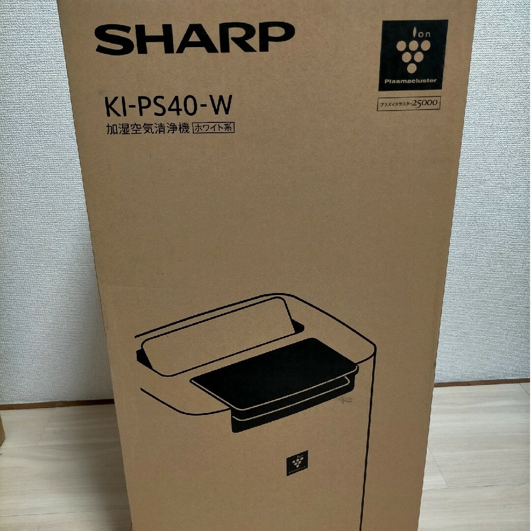 SHARP - 新品未開封 プラズマクラスター25000 KI-PS40-W の通販 by