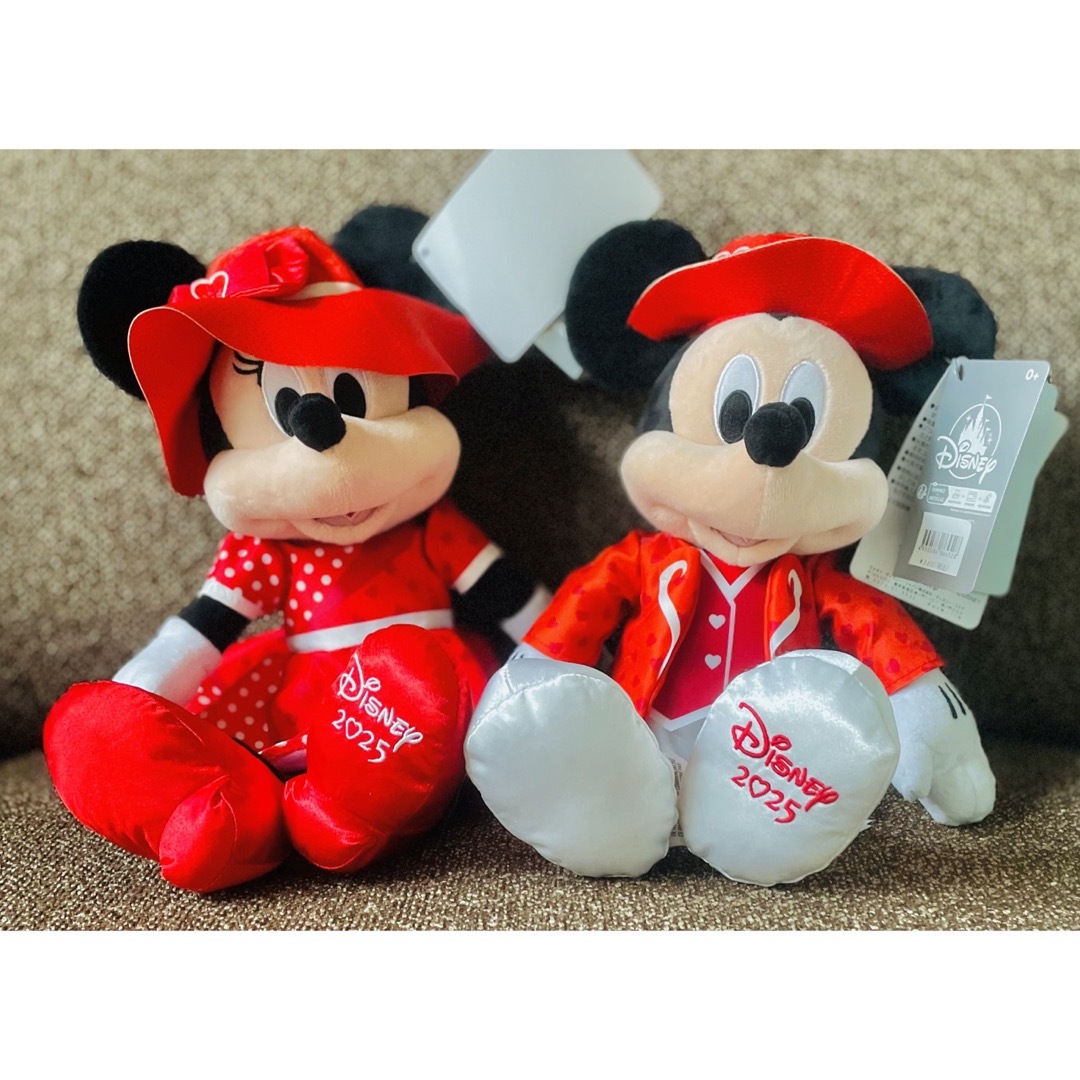 Disney - ミッキー、ミニーぬいぐるみ2025年 限定販売バレンタイン