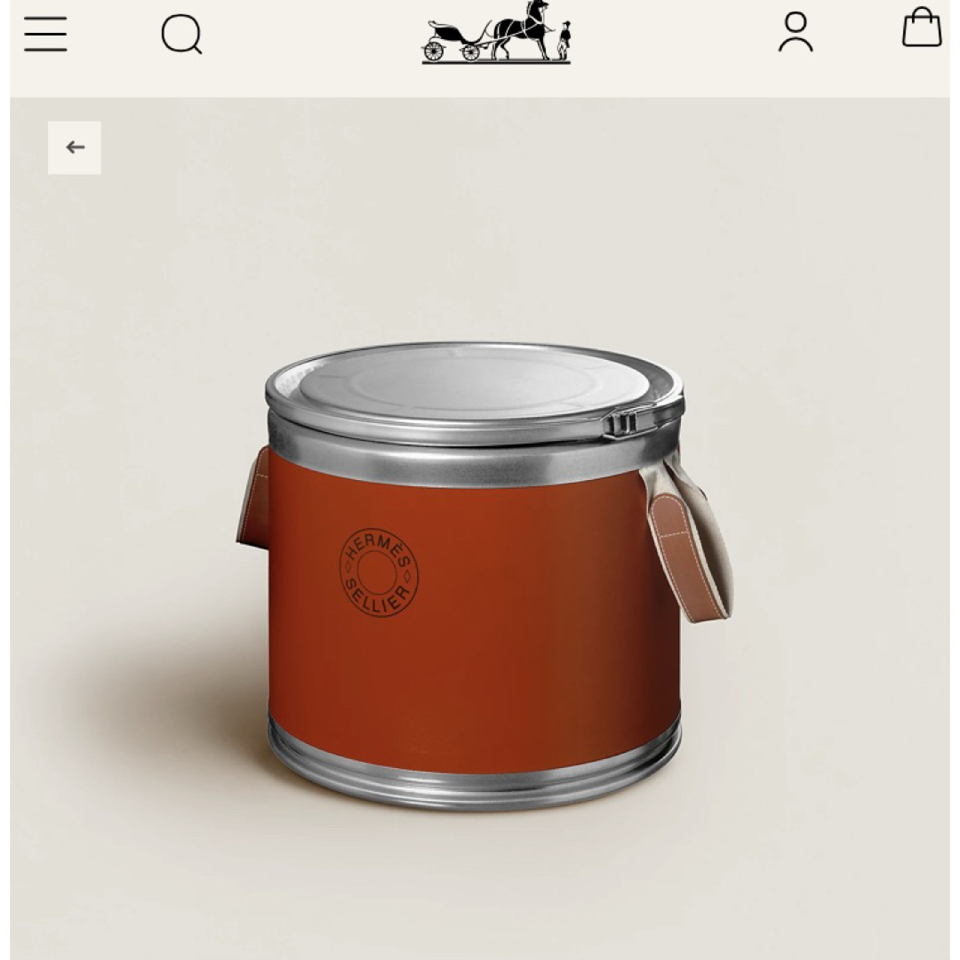 HERMES - HERMES 新品未使用 サドルボックス 馬具缶 エルメス 収納BOX