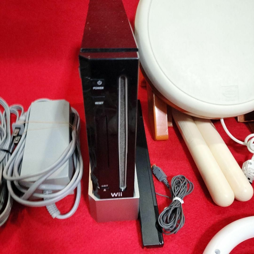 Wii - 太鼓の達人Wii本体 マリオカートハンドル2 Wiiリモコン2