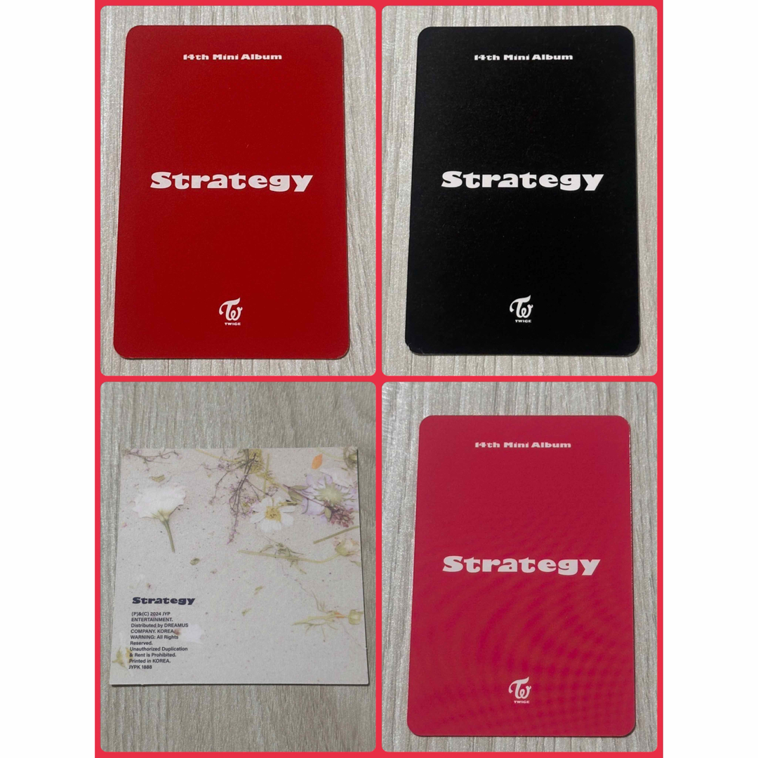 TWICE - TWICE Strategy ポップアップ 特典 トレカ ジヒョ セットの