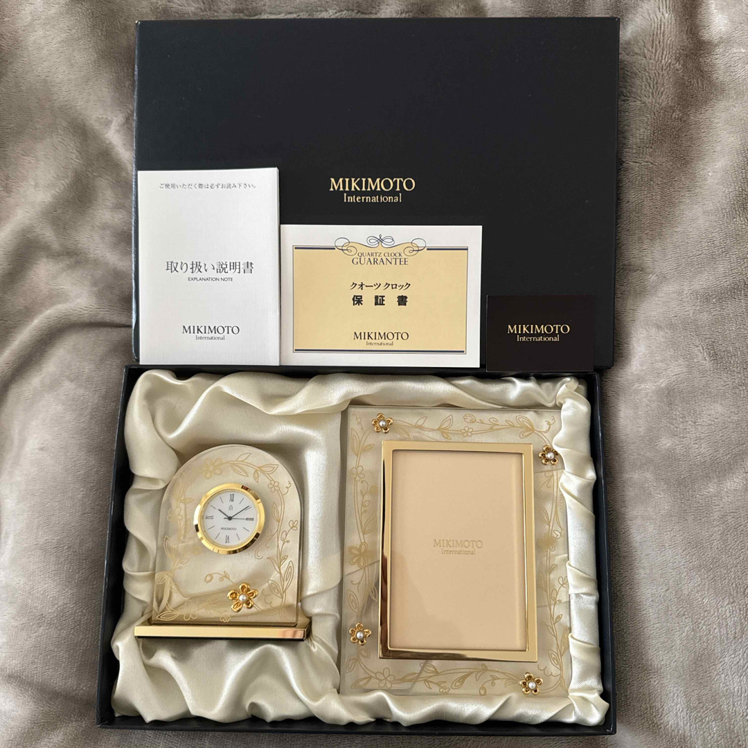 MIKIMOTO - JJ様専用‼️ミキモト 新品未使用 置き時計 写真立ての
