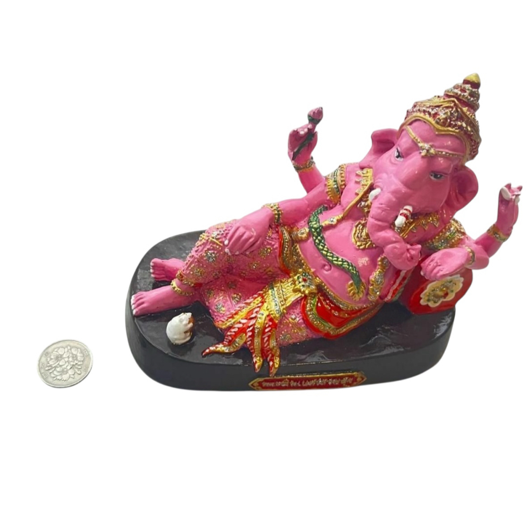 数量限定】ピンクガネーシャ 縁起物 タイ限定 幸運 置物 オブジェの