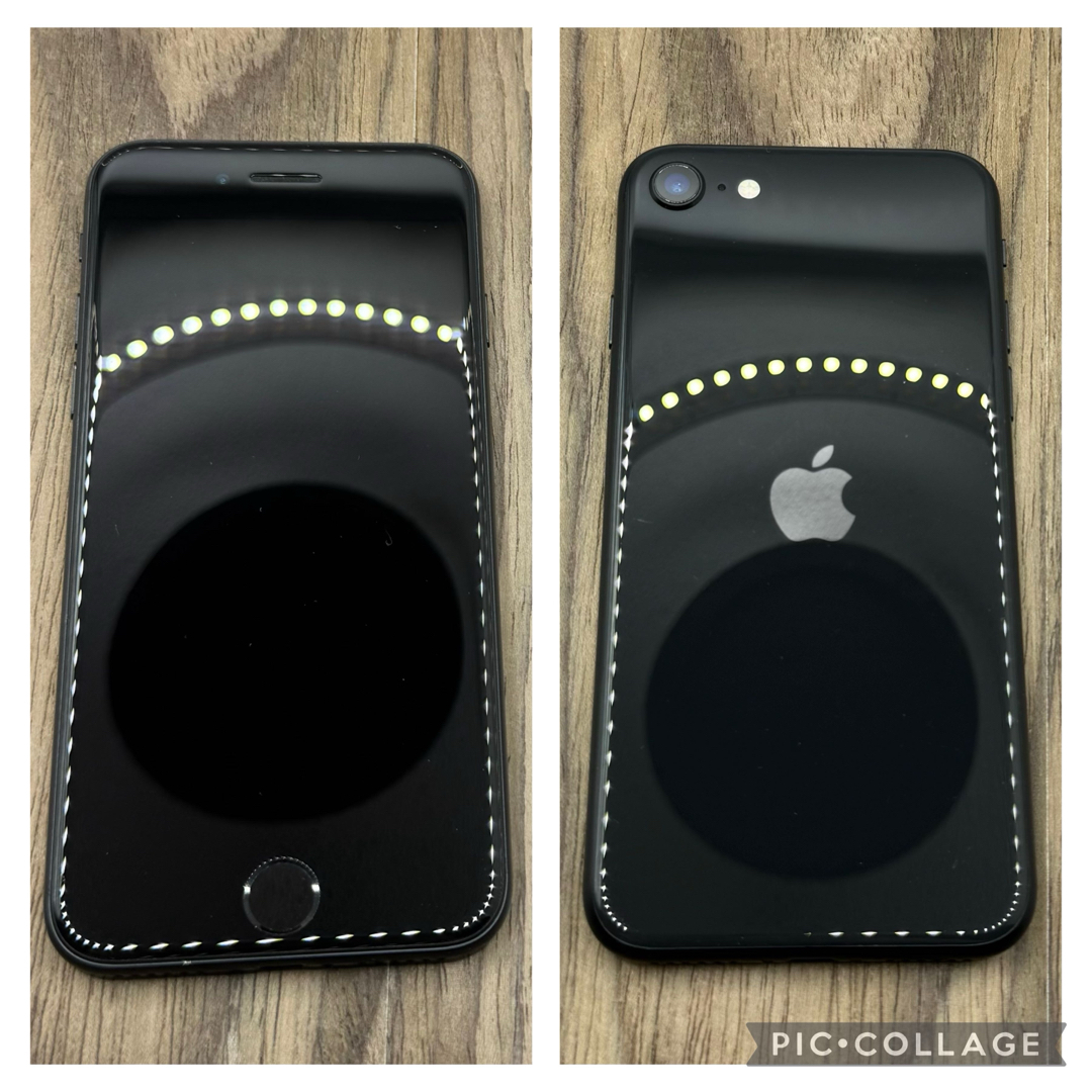 iPhone - 【美品】iPhoneSE2 ブラック 256GB SIMフリー 新品バッテリー