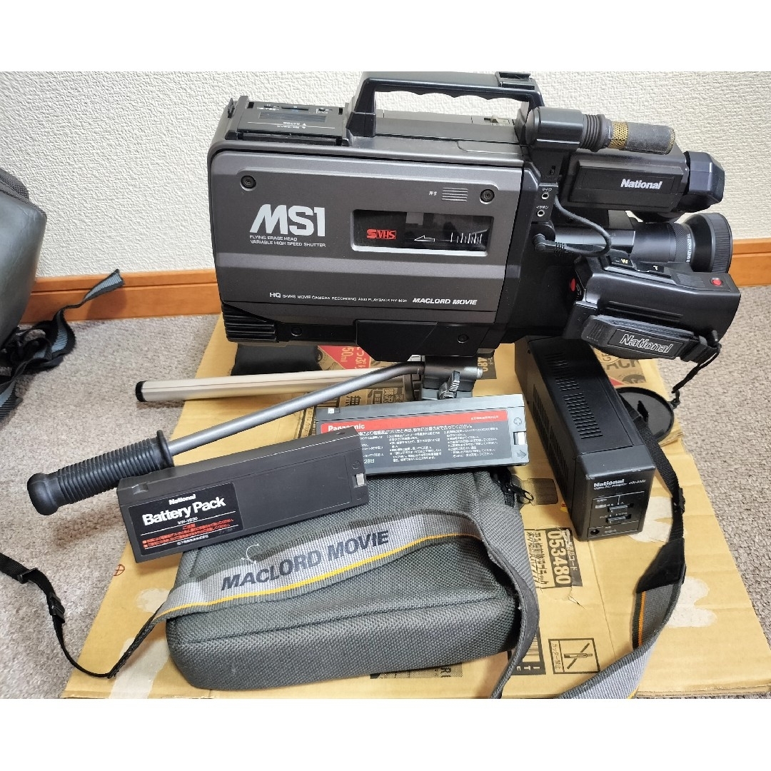 T】National ナショナル ビデオ一体型カメラ【NV‐MS1】 VHS の通販 by
