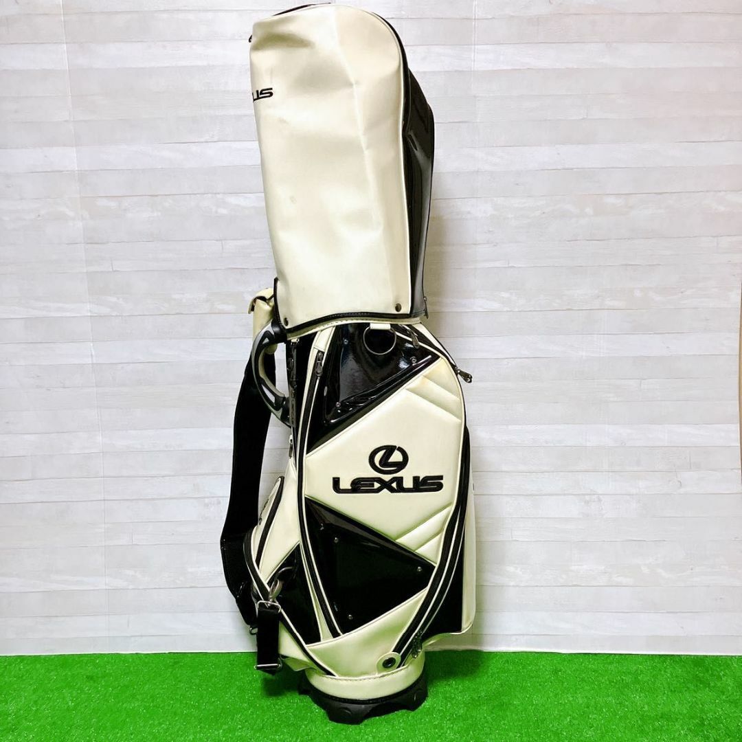 LEXUS - レクサス キャディバッグ ゴルフ バッグ 9.5型 3点式 エナメル