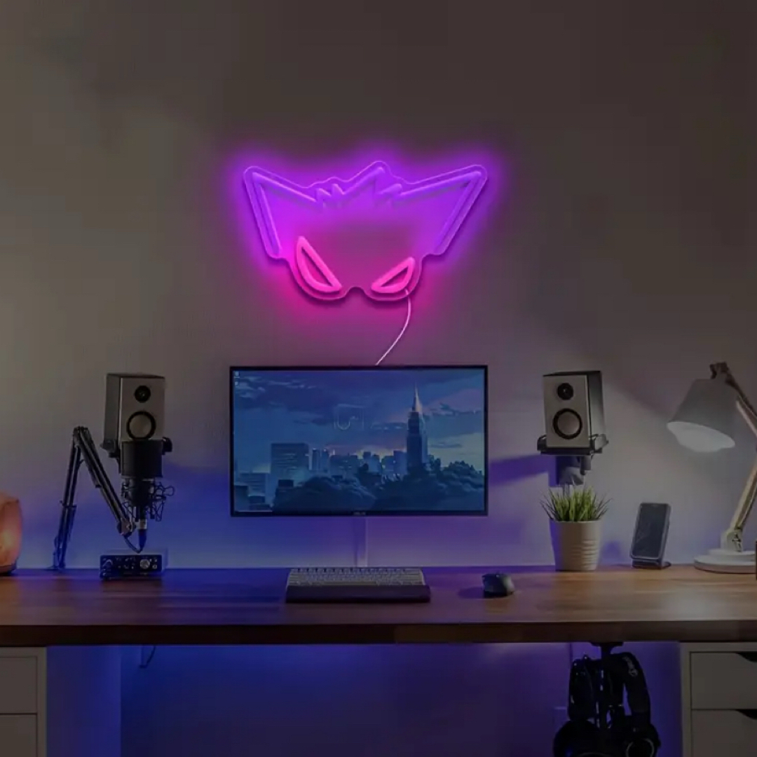 ゲンガー ポケモン ネオン ネオンライト ライト 照明 インテリア 雑貨