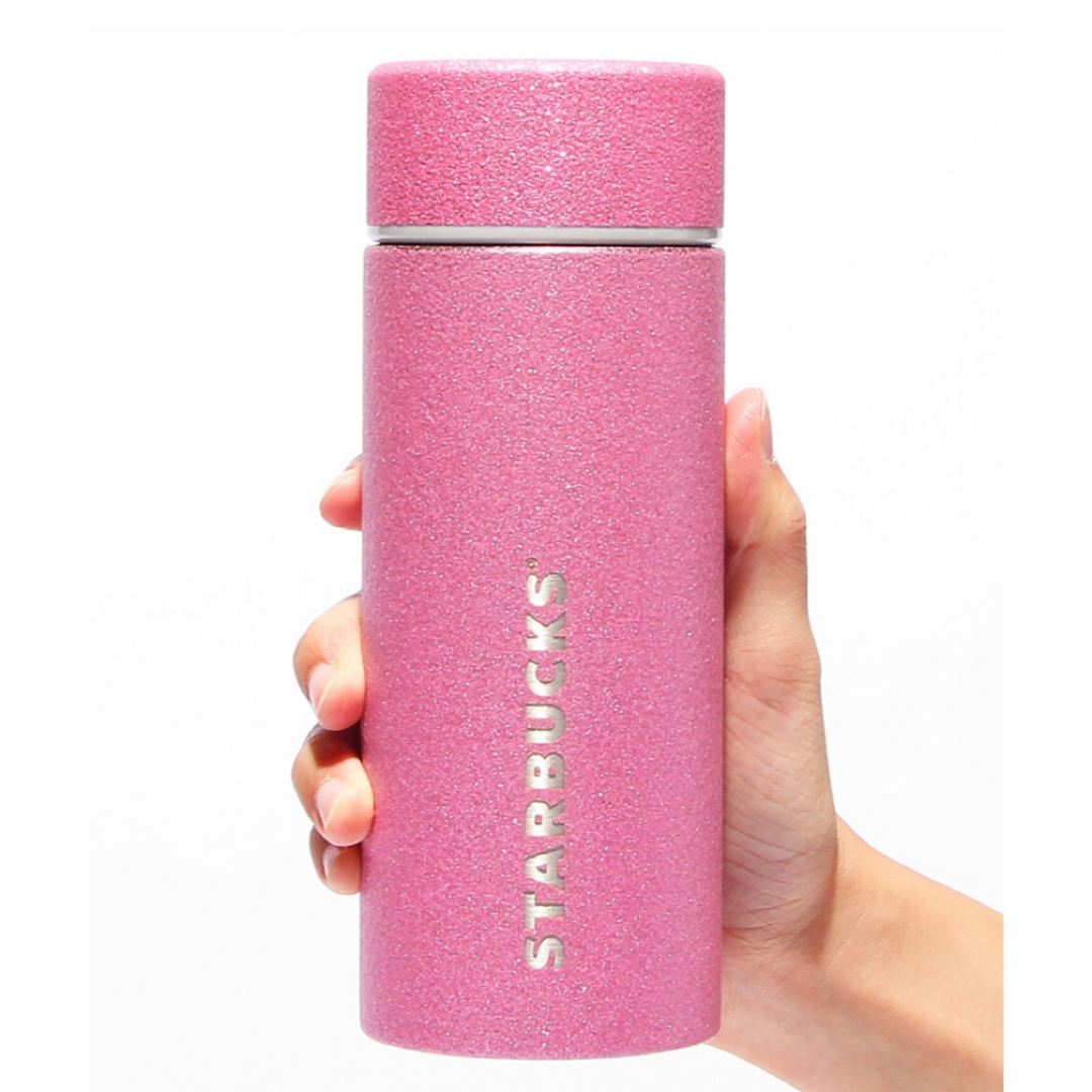 Starbucks - スタバ ホリデー グリッターピンク 355ml の通販 by