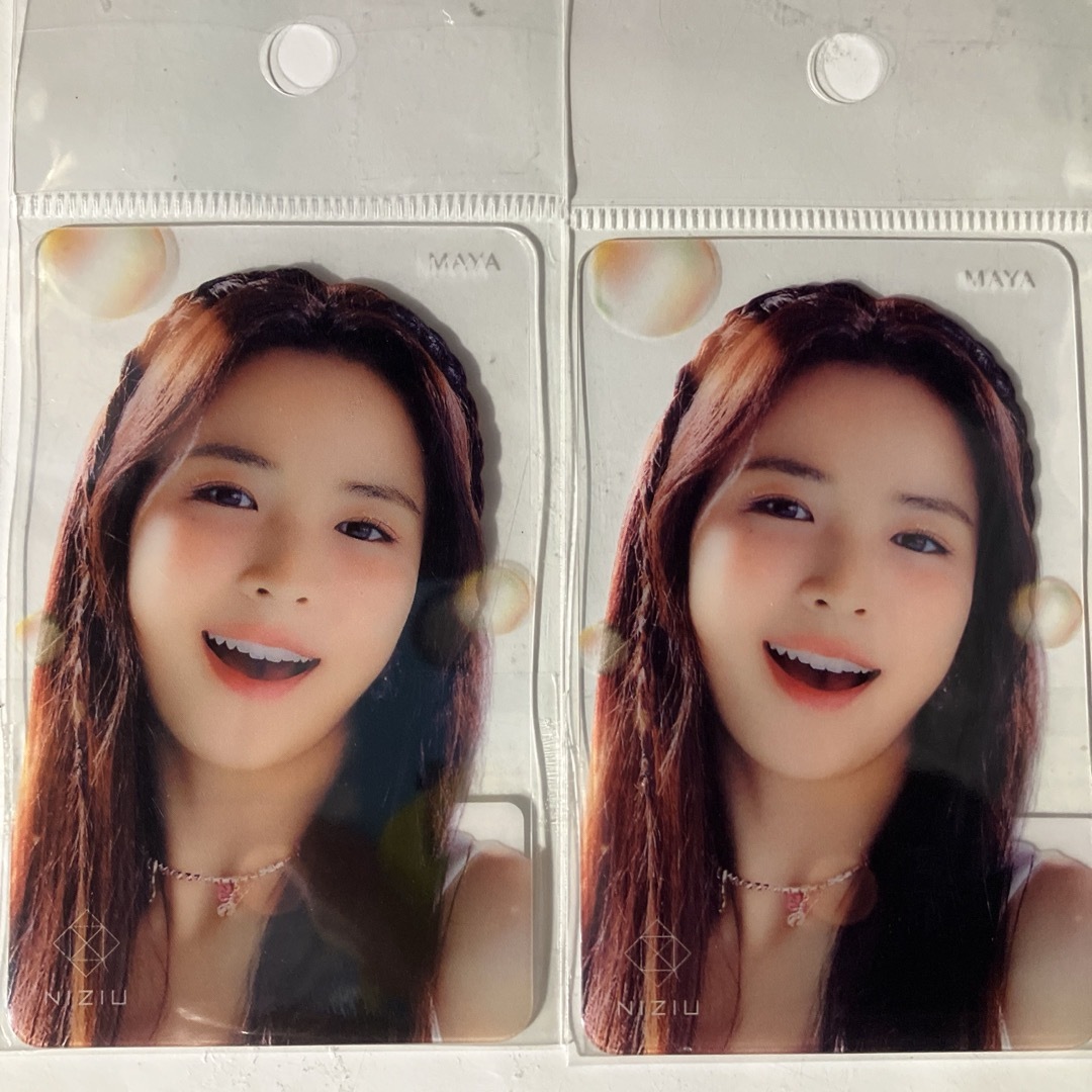 NiziU - 新品未使用2枚セット NiziU マヤ クリアカード トレカ 8.5×5.5