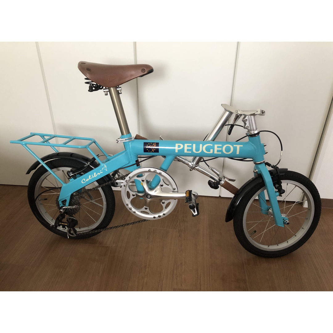 Peugeot - プジョーコリブリ自転車 16インチ ブルー スカイブルーの