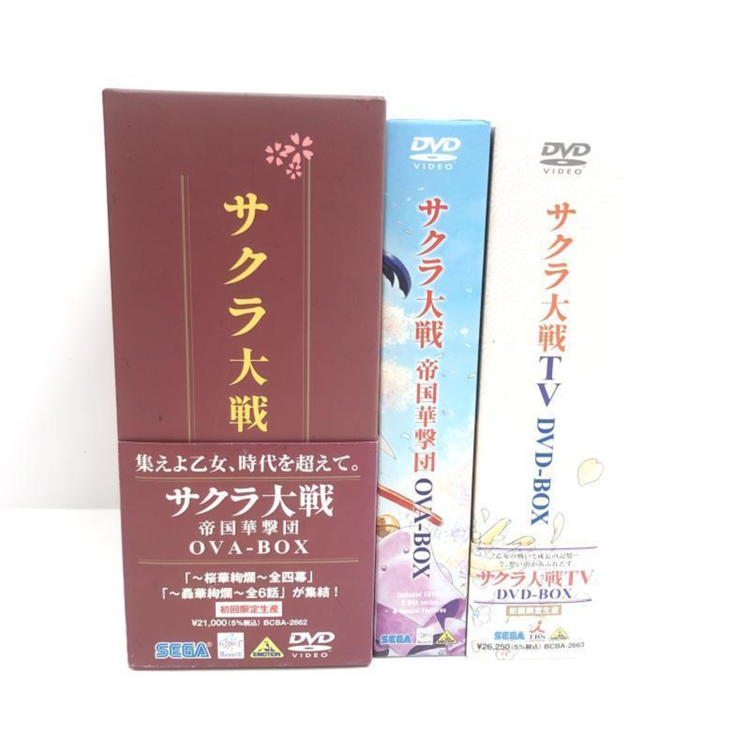 中古】サクラ大戦 TV DVD-BOX＆帝国華撃団 OVA-BOX 全2BOXセット(限定