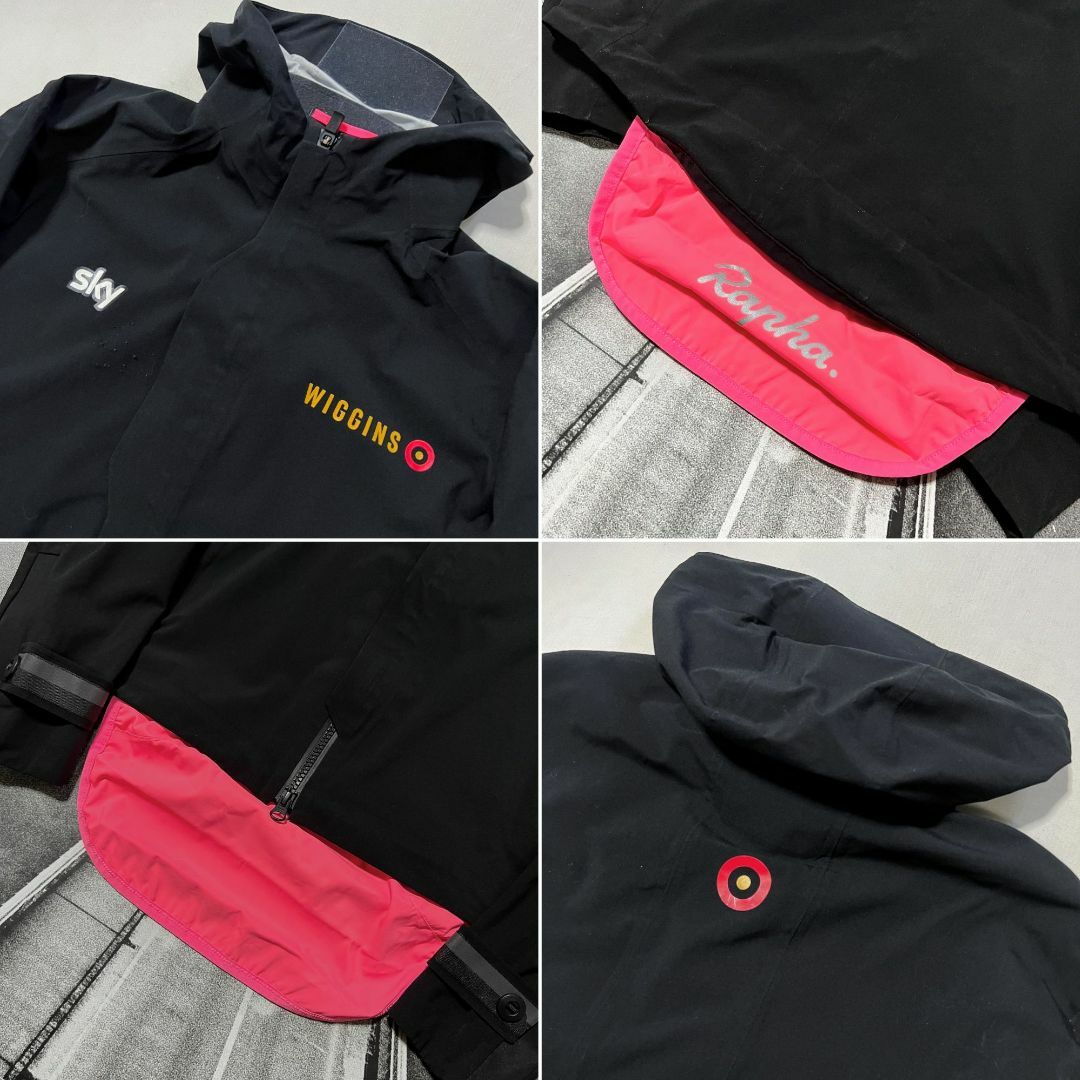 Rapha チームスカイ&ウィギンス フーデッド レイン ジャケット Sサイズ