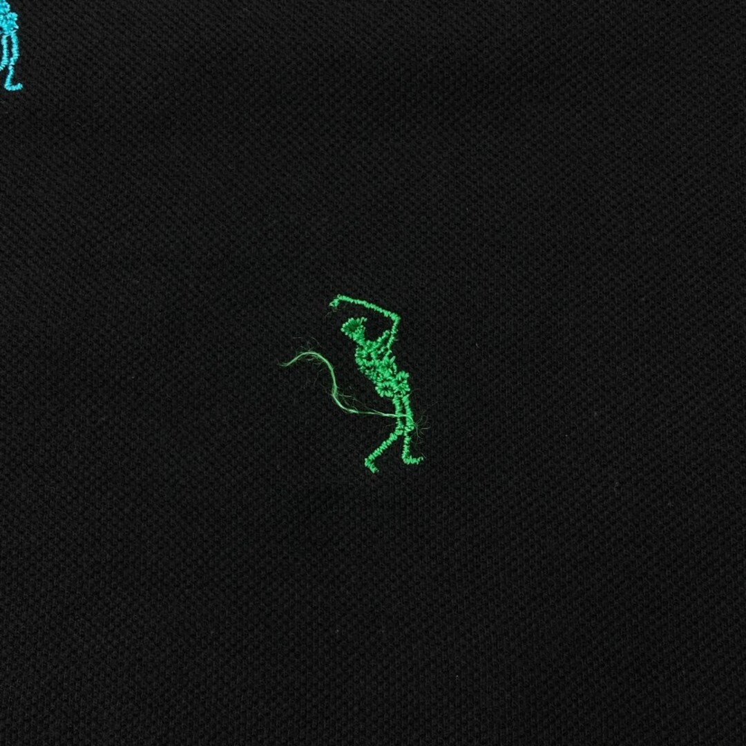 サイズ：M MARK&LONA マークアンドロナ ノースリーブポロシャツ 刺繍総