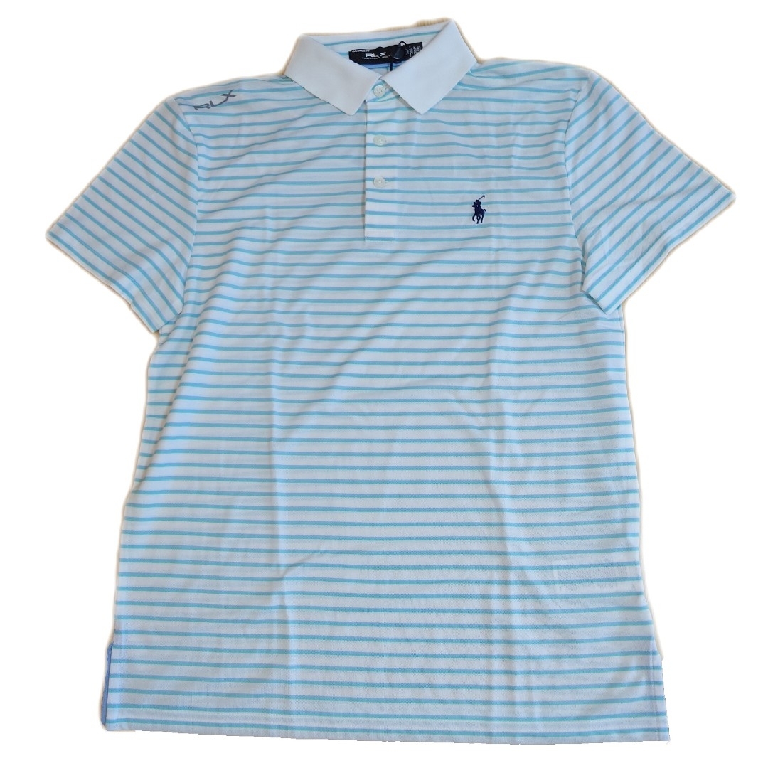 RLX（RalphLauren） - ポロ RLX ポロシャツ ストライプ 青