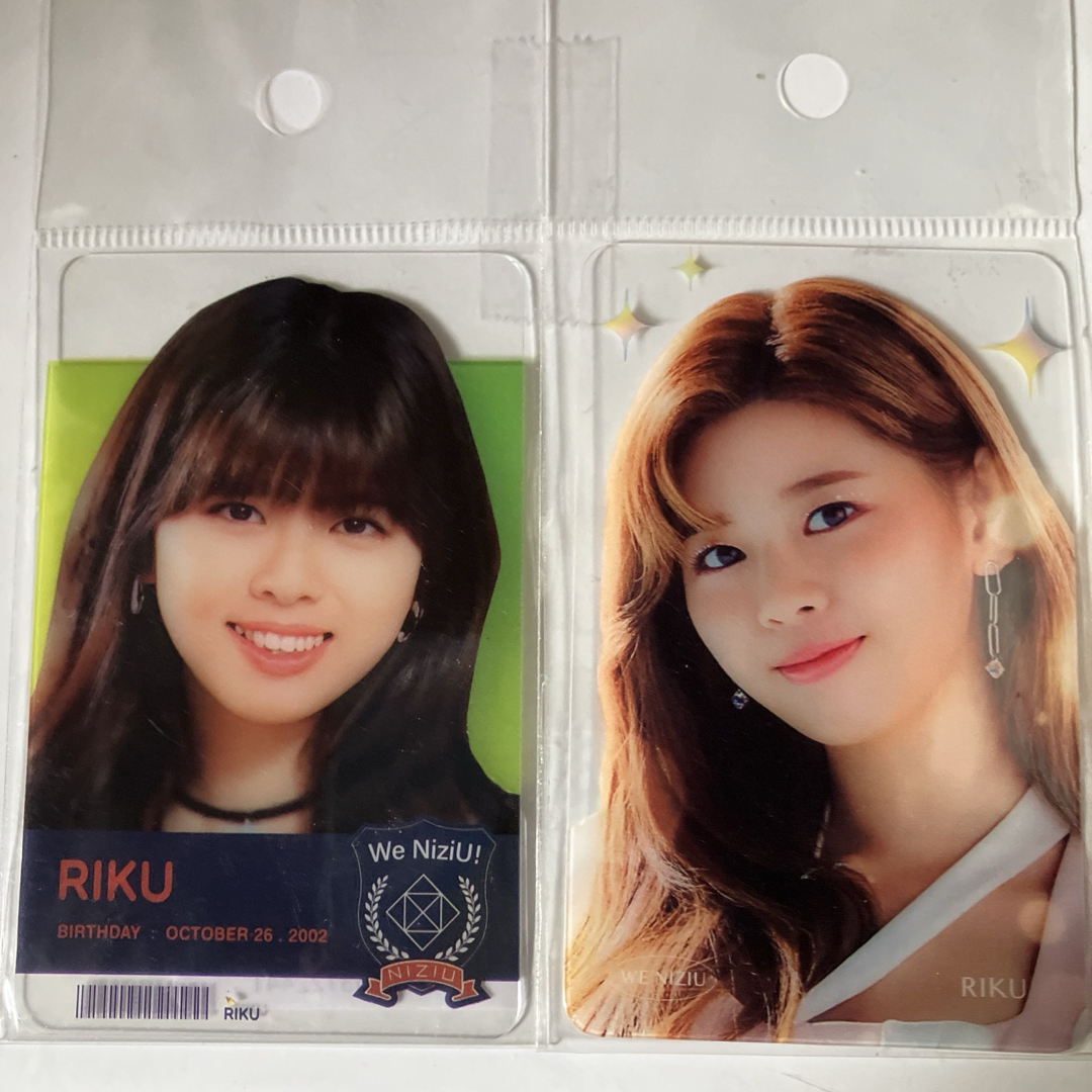 NiziU - 新品未使用 2枚セット NiziU リク クリア プラスチックカード