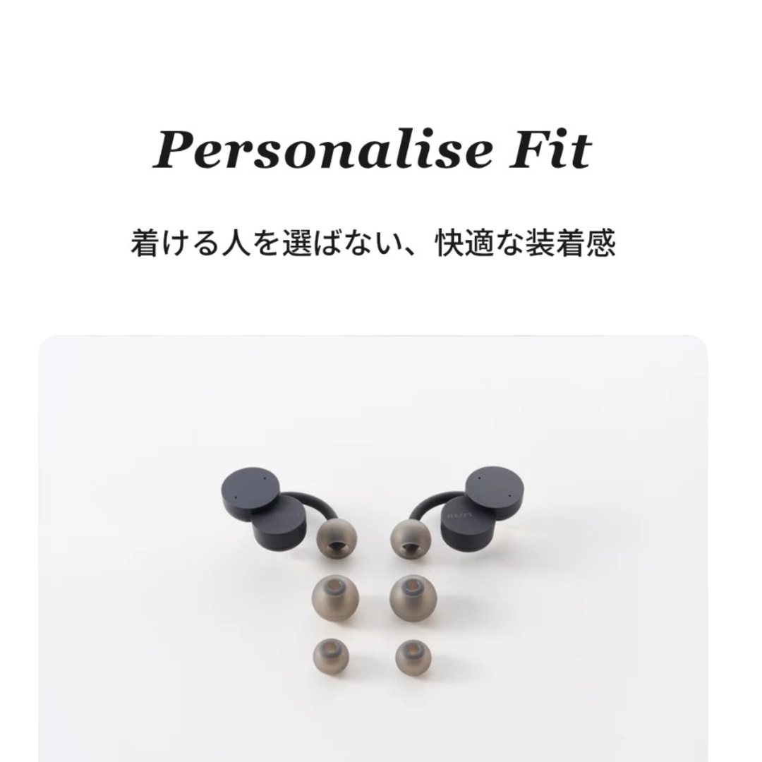 nwm DOTS オープンイヤー型 完全ワイヤレスイヤホン ストーンホワイト