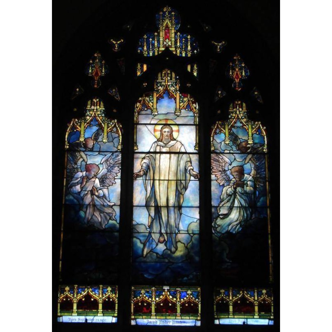 ティファニー ルーテル教会 ヴィンテージ ステンドグラス 祈りの天使